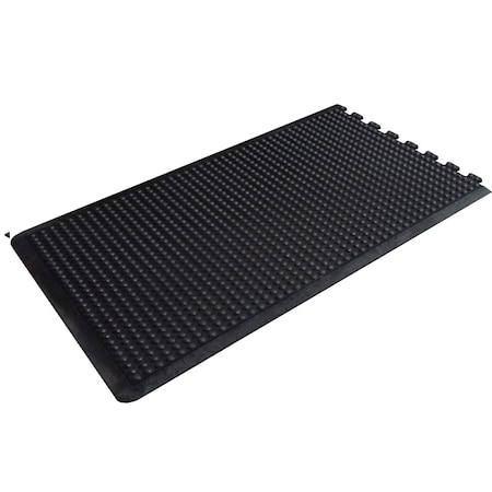 Transforming Technologies ComfortDOME Anti-Fatigue Mat, 3' x 4', Interlock, End Piece FM53X4EP